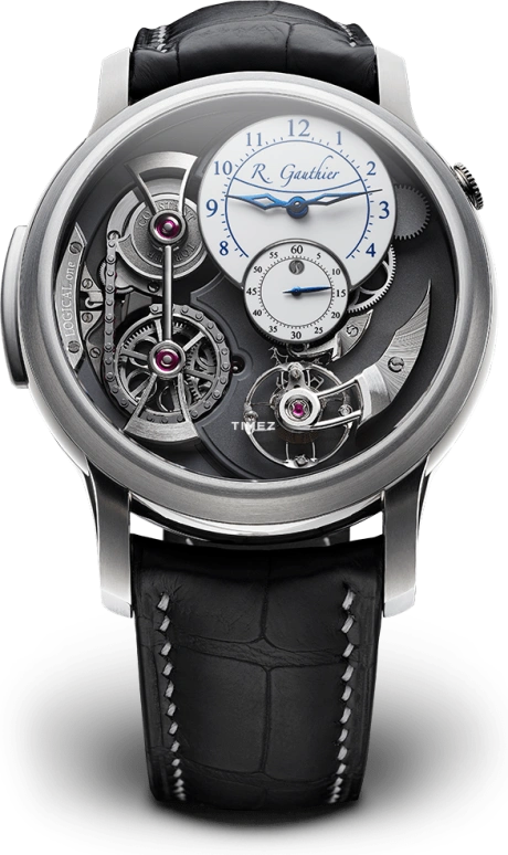 Romain Gauthier,Logical One 43mm,43mm,Titanium,White,Grey,Handwound,Power Reserve Indicator,46hours,MON00146