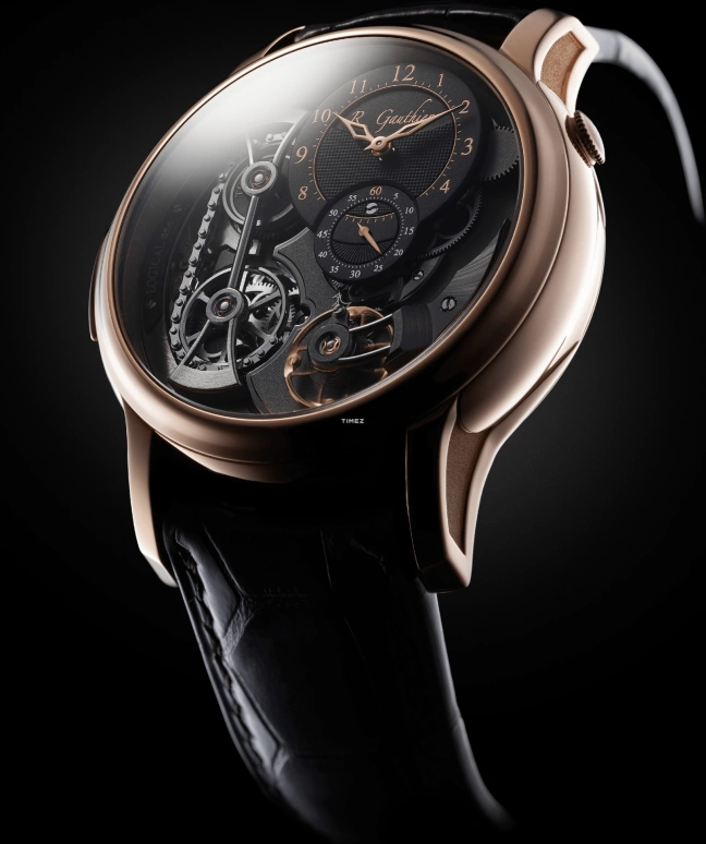 Romain Gauthier,Logical One 43mm,43mm,Red Gold,Black,Grey,Handwound,Power Reserve Indicator,46hours,MON00120