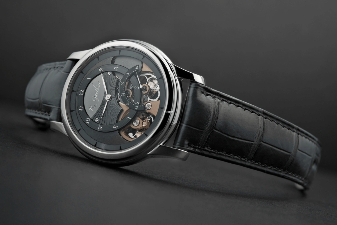 Romain Gauthier,Prestige HMS 41mm,41mm,White Gold,Silver,Black,Handwound,Power Reserve Indicator,60hours,MON00008