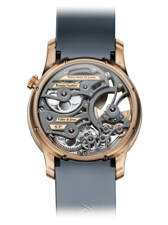 Romain Gauthier,Insight 39mm,39mm,Red Gold,Grey,Automatic,Round,Rose Gold,MON00331