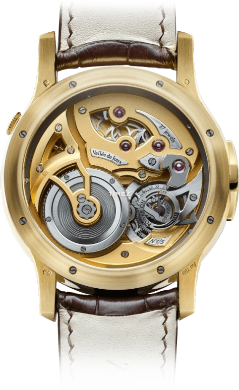 Romain Gauthier,Logical One 43mm,43mm,Yellow Gold,Gold,Black,Handwound,Power Reserve Indicator,46hours,MON00170