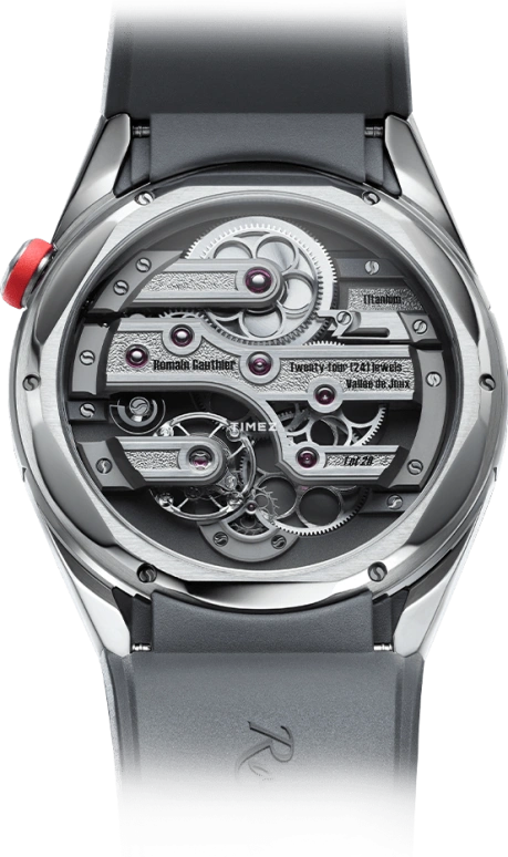 Romain Gauthier,C by Romain Gauthier 41mm,41mm,Titanium,Grey,Handwound,60hours,In-house Caliber,MON00500