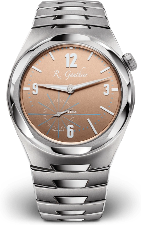 Romain Gauthier,C by Romain Gauthier 41mm,41mm,Titanium,Champagne,Handwound,60hours,In-house Caliber,MON00581