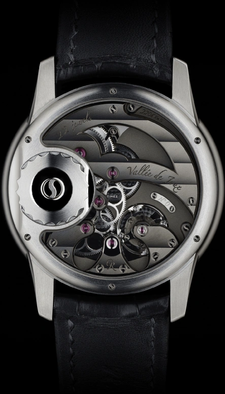 Romain Gauthier,Prestige HMS 43mm,43mm,Titanium,Black,Silver,Handwound,Power Reserve Indicator,60hours,MON00011
