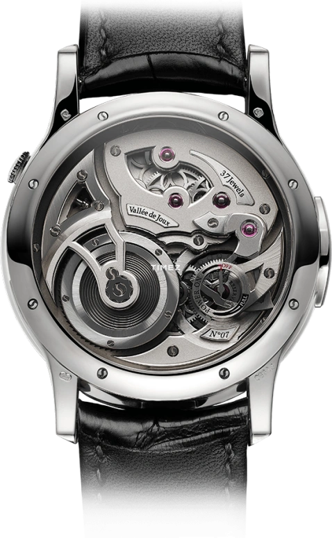Romain Gauthier,Logical One 43mm,43mm,Platinum,Black,Silver,Handwound,Power Reserve Indicator,46hours,MON00100