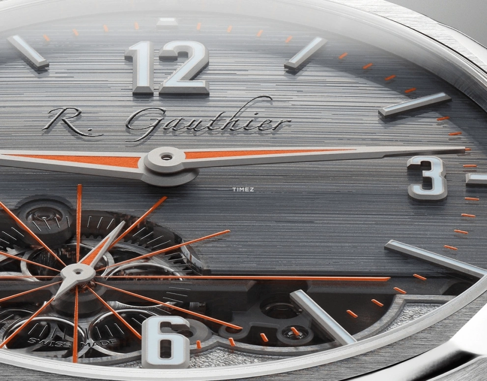 Romain Gauthier,C by Romain Gauthier 41mm,41mm,Titanium,Grey,Silver,Handwound,60hours,In-house Caliber,MON00560