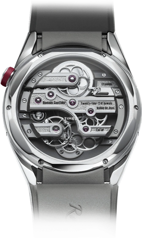 Romain Gauthier,C by Romain Gauthier 41mm,41mm,Titanium,Cream,Handwound,60hours,In-house Caliber,MON00542