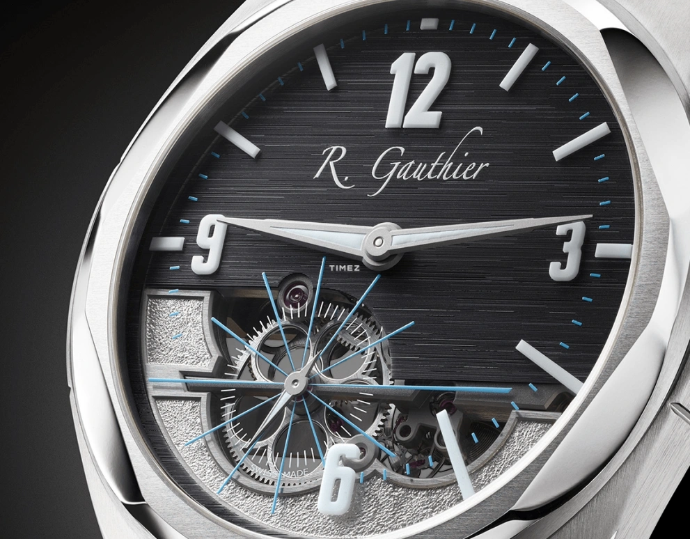 Romain Gauthier,Freedom 41x47.80mm,41x47.80mm,Titanium,Black,Silver,Handwound,60hours,In-house Caliber,MON00584