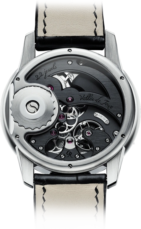 Romain Gauthier,Prestige HMS 43mm,43mm,Stainless Steel,Silver,Grey,Handwound,60hours,In-house Caliber,MON00027