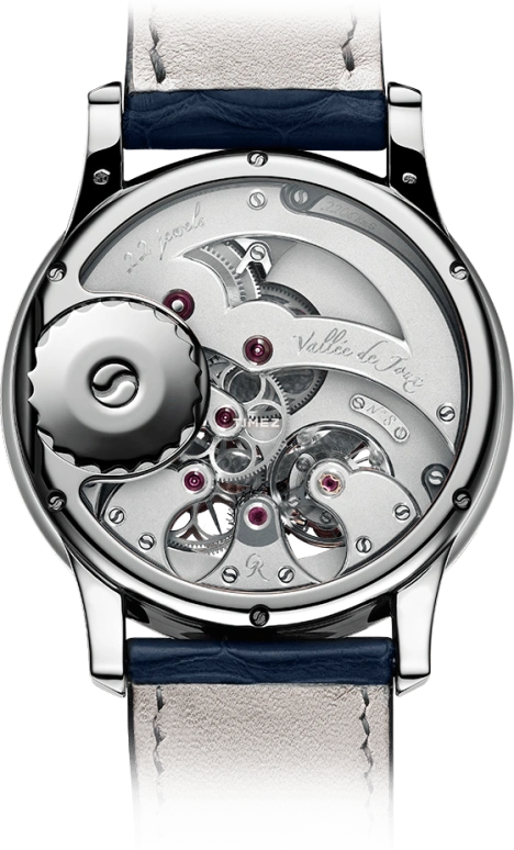 Romain Gauthier,Prestige HMS 41mm,41mm,Platinum,Blue,Handwound,Power Reserve Indicator,60hours,MON00070