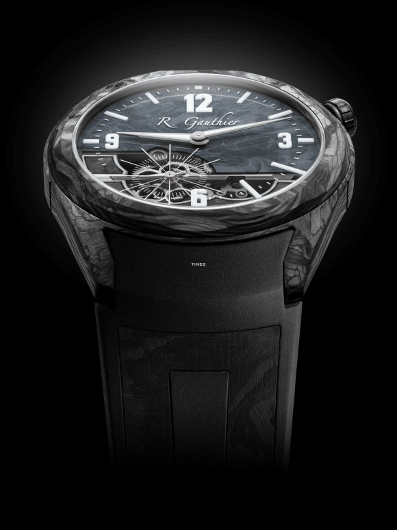 Romain Gauthier,Freedom 42mm,42mm,Carbonium®,Grey,Handwound,60hours,In-house Caliber,MON00561