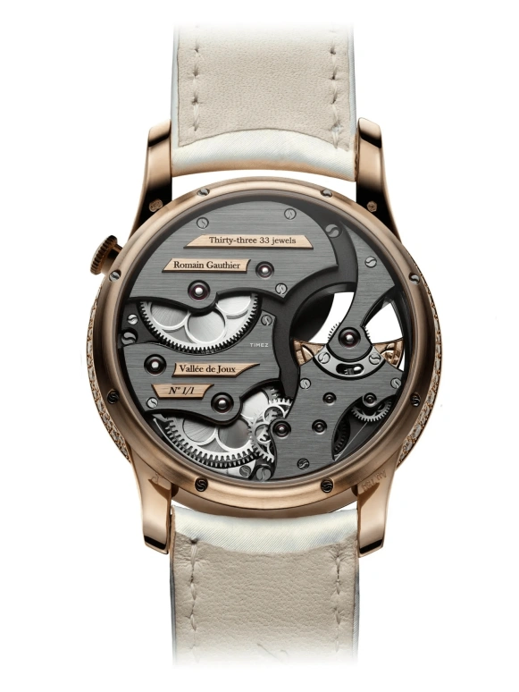 Romain Gauthier,Insight 39.50mm,39.50mm,Red Gold,Blue,Grey,Automatic,Sapphire,Round,MON99988