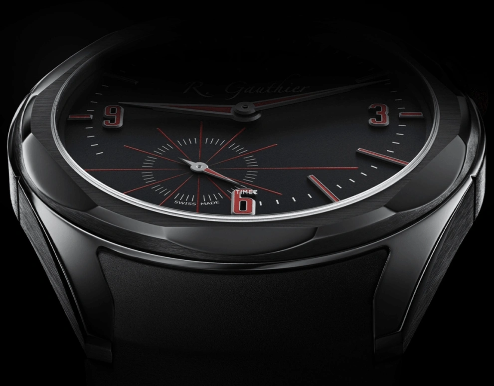 Romain Gauthier,C by Romain Gauthier 41mm,41mm,Titanium,Black,Red,Handwound,60hours,In-house Caliber,MON00520