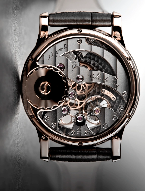 Romain Gauthier,Prestige HMS 41mm,41mm,Red Gold,Black,Silver,Handwound,Power Reserve Indicator,60hours,MON00009