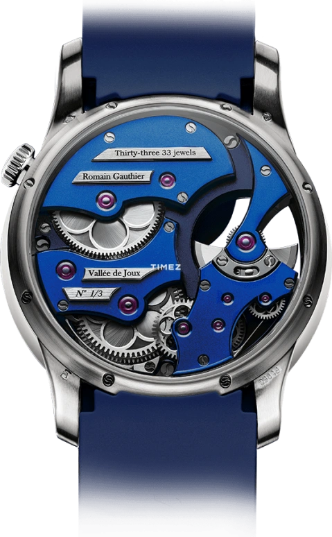 Romain Gauthier,C by Romain Gauthier 39.50mm,39.50mm,Platinum,Blue,Automatic,80hours,In-house Caliber,MON99960
