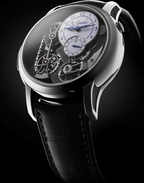 Romain Gauthier,Logical One 43mm,43mm,Titanium,White,Grey,Handwound,Power Reserve Indicator,46hours,MON00146