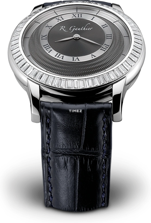 Romain Gauthier,Prestige HM 41mm,41mm,Platinum,Silver,Grey,Handwound,60hours,In-house Caliber,MON00007