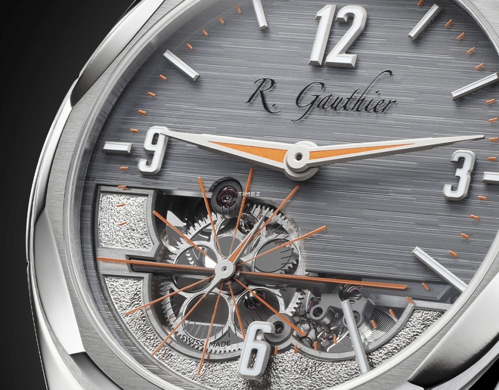 Romain Gauthier,C by Romain Gauthier 41mm,41mm,Titanium,Grey,Silver,Handwound,60hours,In-house Caliber,MON00560