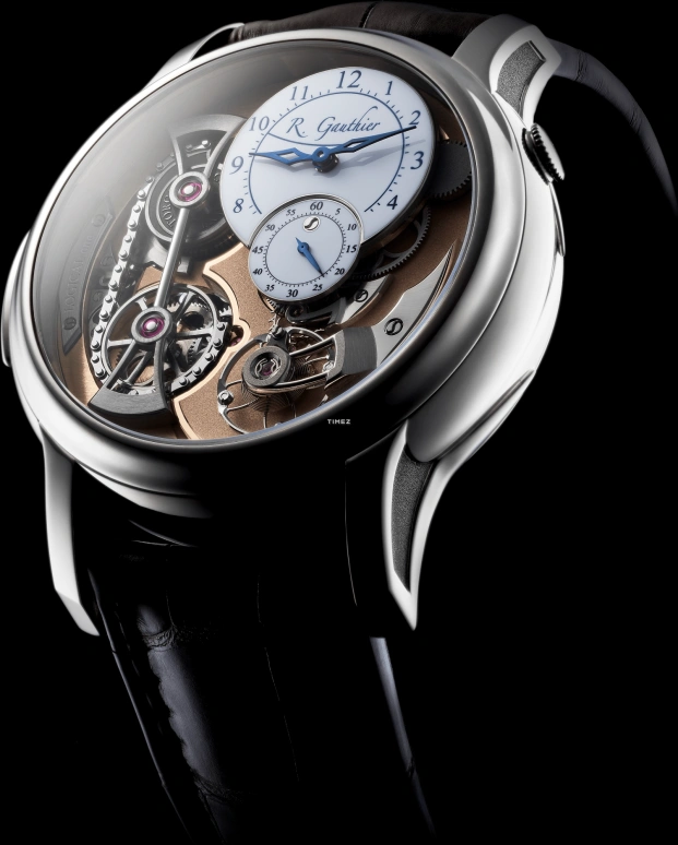 Romain Gauthier,Logical One 43mm,43mm,White Gold,Cream,White,Handwound,Power Reserve Indicator,46hours,MON00164