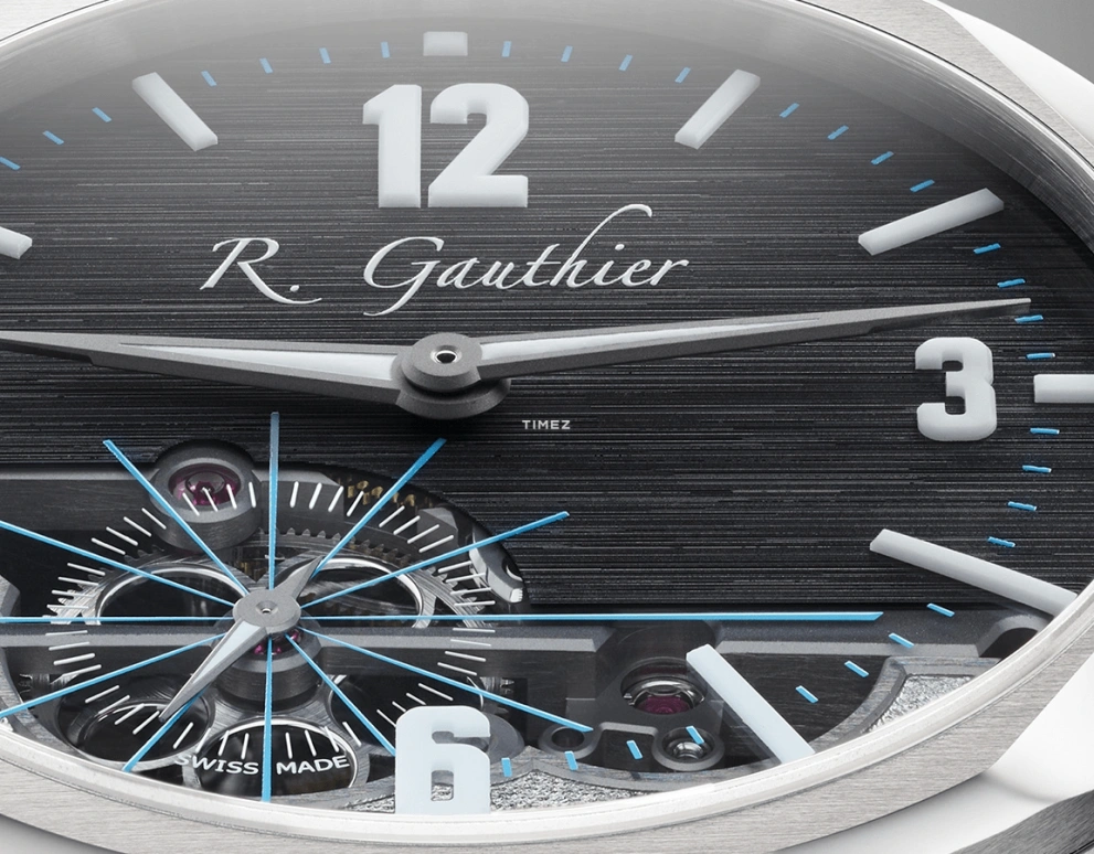 Romain Gauthier,Freedom 41x47.80mm,41x47.80mm,Titanium,Black,Silver,Handwound,60hours,In-house Caliber,MON00584