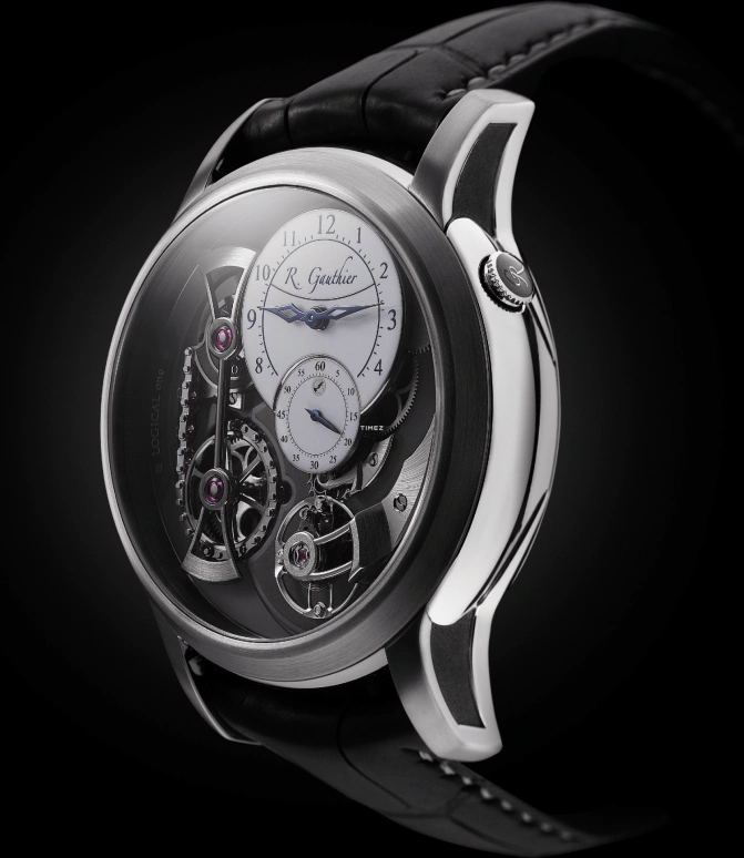 Romain Gauthier,Logical One 43mm,43mm,Titanium,White,Grey,Handwound,Power Reserve Indicator,46hours,MON00146