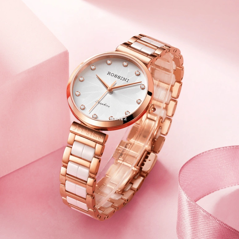 Rossini,Chic 32mm,32mm,Stainless Steel,Silver White,Quartz,Sapphire,Round,618832G01B