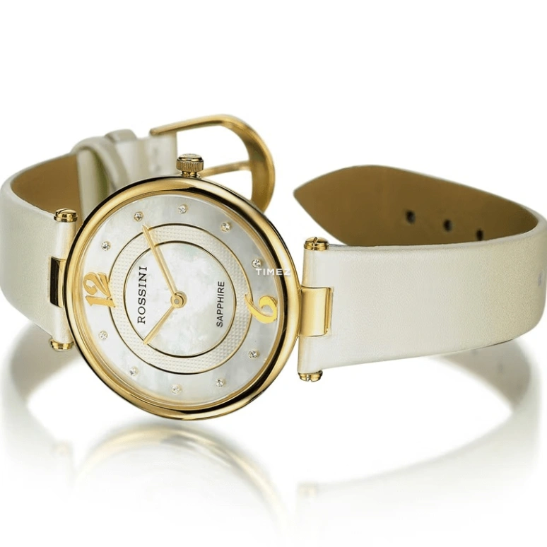 Rossini,Elegance 33mm,33mm,Stainless Steel,White,Quartz,Sapphire,Crystal Glass,Round,5368G01B