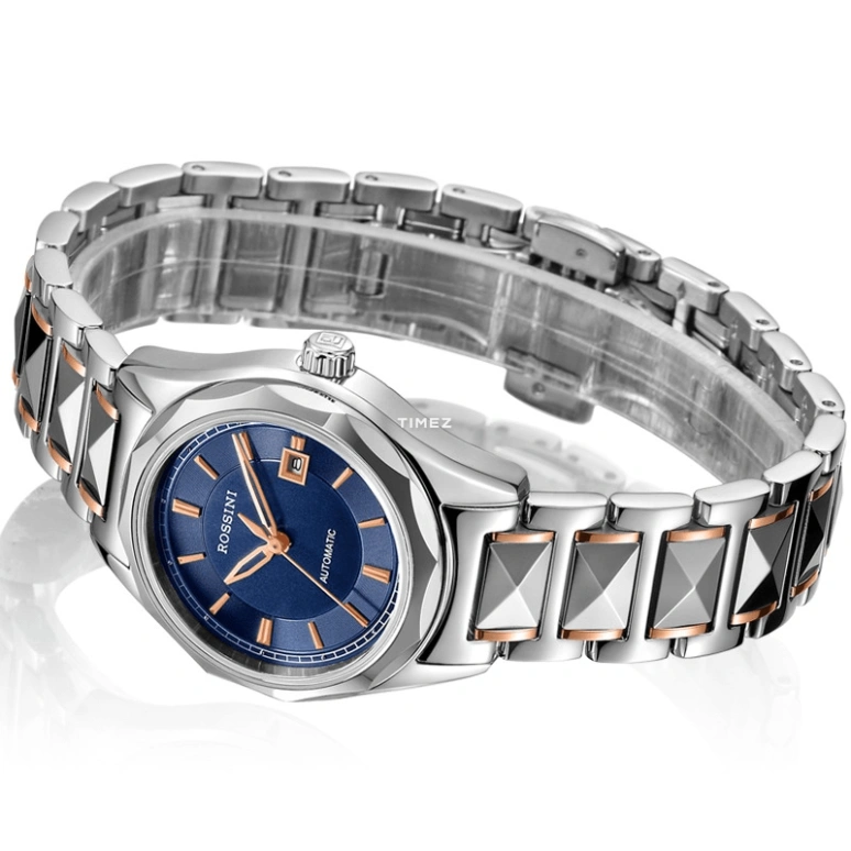 Rossini,Classic 30mm,30mm,Stainless Steel,Blue,Automatic,Day,Sapphire,6444W05B