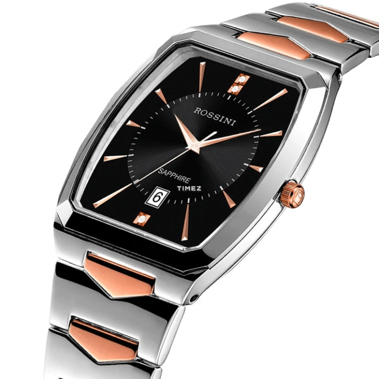 Rossini,Classic 43.15mm,43.15mm,Stainless Steel,Black,Quartz,Day,Sapphire,Crystal Glass,1399W04C