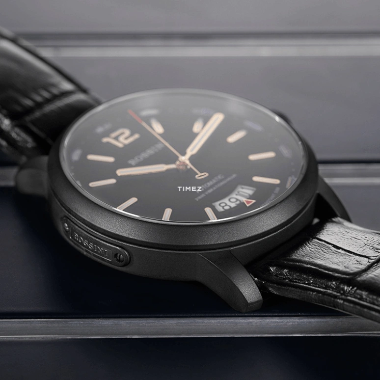 Rossini,Classic 42mm,42mm,Stainless Steel,Black,Automatic,Day,Sapphire,5779B04A