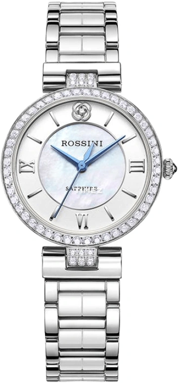 Rossini,Chic 30mm,30mm,Stainless Steel,Silver White,Quartz,Sapphire,Round,517784W01E