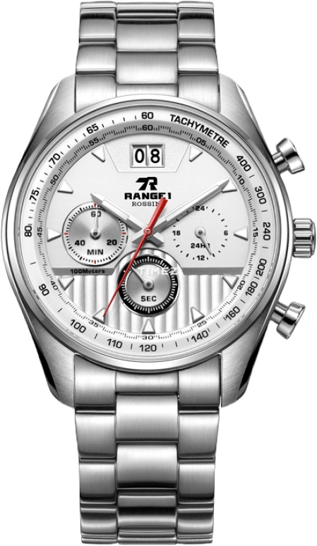 Rossini,Range1 42mm,42mm,Stainless Steel,White,Quartz,Chronograph,Day,YD5673W01A