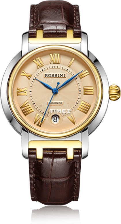Rossini,Smriti 41mm,41mm,Stainless Steel,Champagne,Automatic,Day,Sapphire,Crystal Glass,5565T06C