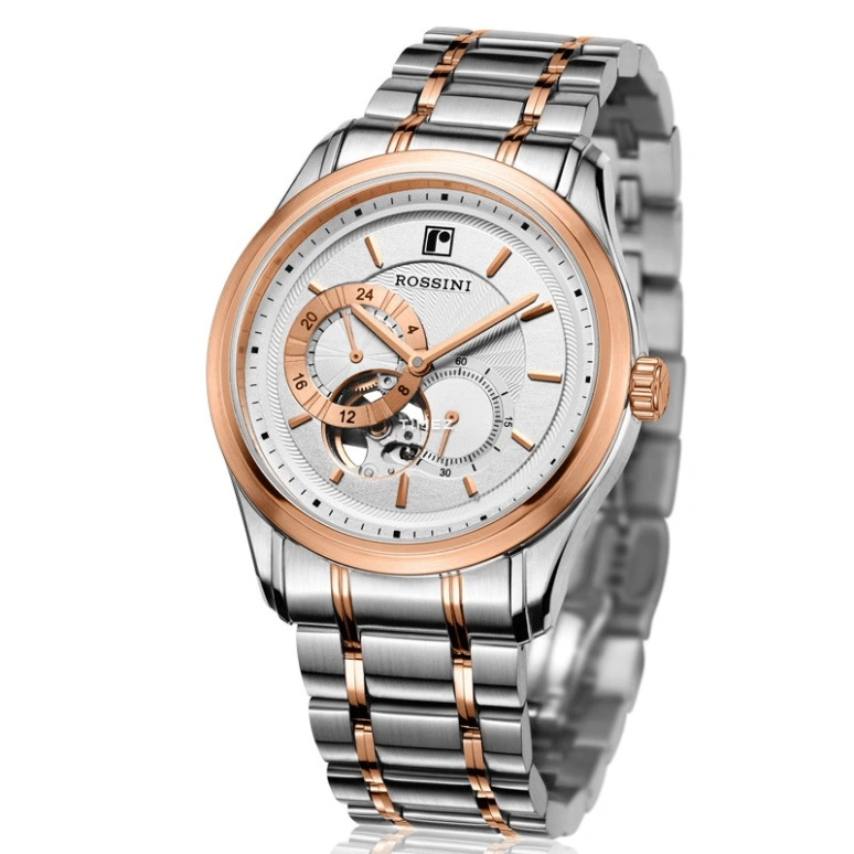 Rossini,Official Business 41.50mm,41.50mm,Stainless Steel,Silver White,Automatic,Sapphire,Crystal Glass,Round,8615T01A