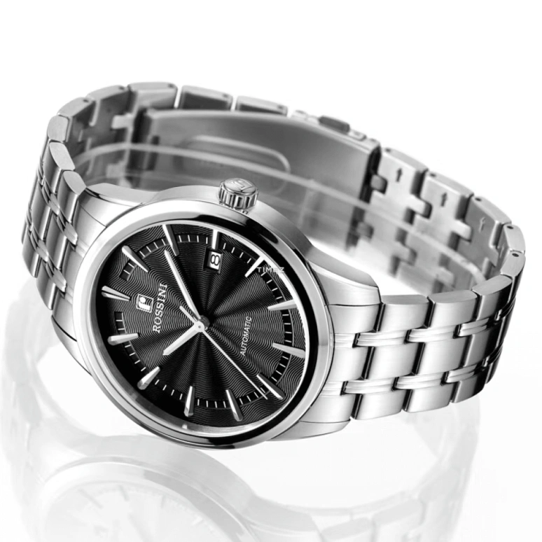 Rossini,Other 42mm,42mm,Stainless Steel,Black,Automatic,Day,Sapphire,5665W04C
