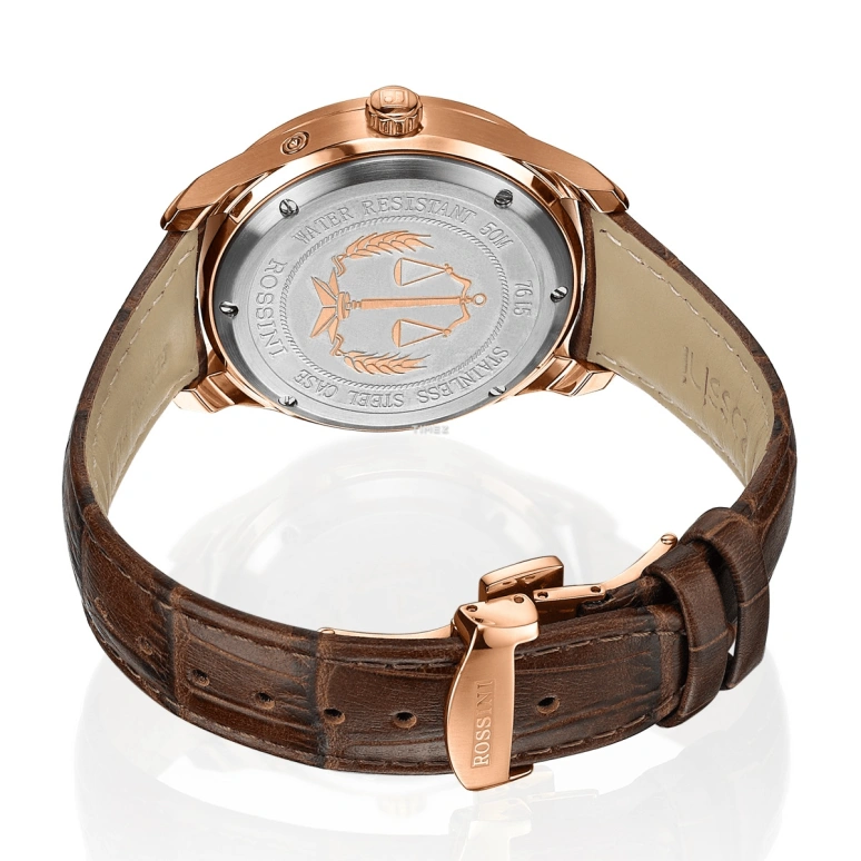 Rossini,Official Business 41.50mm,41.50mm,Stainless Steel,Silver White,Quartz,Day,Dule Time,7615G01B