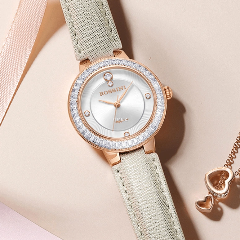 Rossini,Elegance 32mm,32mm,Stainless Steel,White,Automatic,Quartz,Sapphire,Round,5818G01B