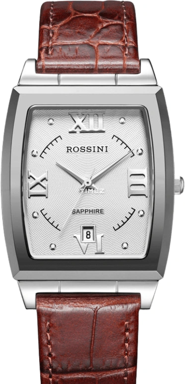 Rossini,Other 46.70mm,46.70mm,Stainless Steel,Silver,Grey,Quartz,Day,Sapphire,Crystal Glass,1373W01A