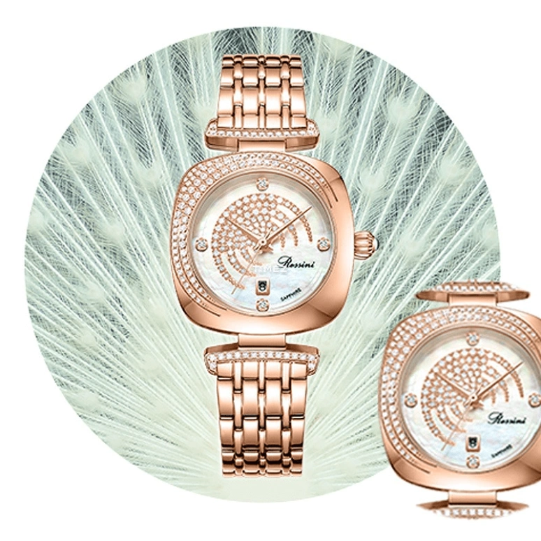 Rossini,Elegance 31mm,31mm,Stainless Steel,Silver White,Quartz,Day,Sapphire,5928G01A