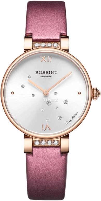 Rossini,Elegance 33mm,33mm,Stainless Steel,Silver White,Quartz,Sapphire,Crystal Glass,Round,5858G01A