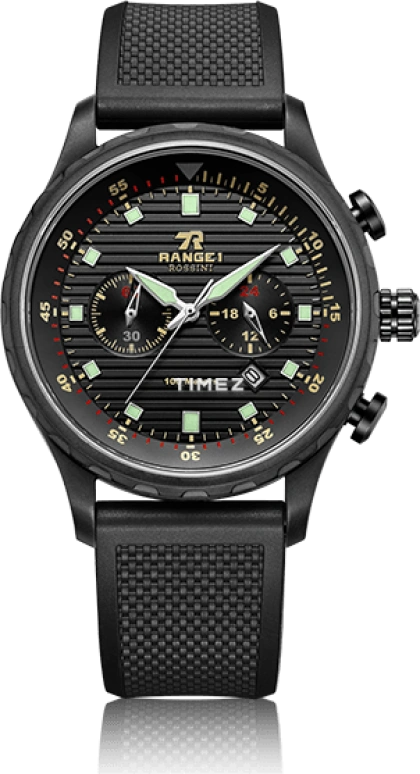 Rossini,Other 42mm,42mm,Stainless Steel,Black,Quartz,Chronograph,Day,Dule Time,YD5543B04C