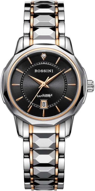 Rossini,Classic 31mm,31mm,Stainless Steel,Black,Quartz,Day,Sapphire,Crystal Glass,5890T04C