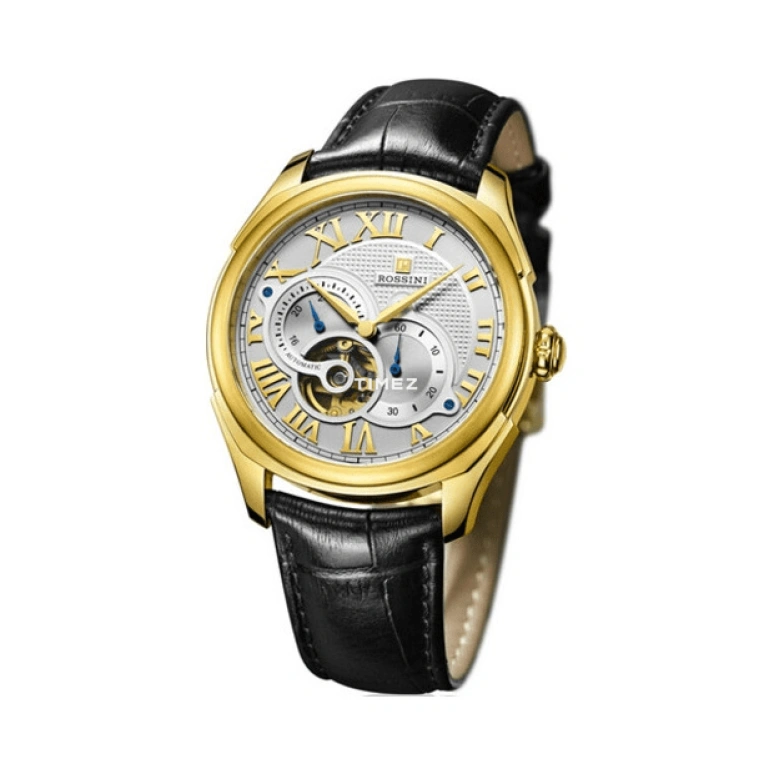 Rossini,Binary Star 41mm,41mm,Stainless Steel,Silver White,Automatic,Dule Time,Sapphire,Crystal Glass,5617G01B