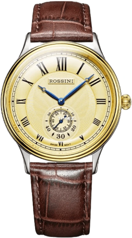 Rossini,Other 39mm,39mm,Stainless Steel,Champagne,Quartz,Sapphire,Crystal Glass,Round,5533G06B