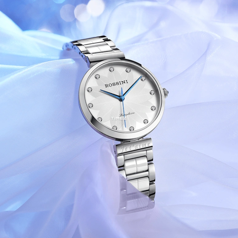Rossini,Chic 32mm,32mm,Stainless Steel,Silver White,Quartz,Sapphire,Round,618832W01A