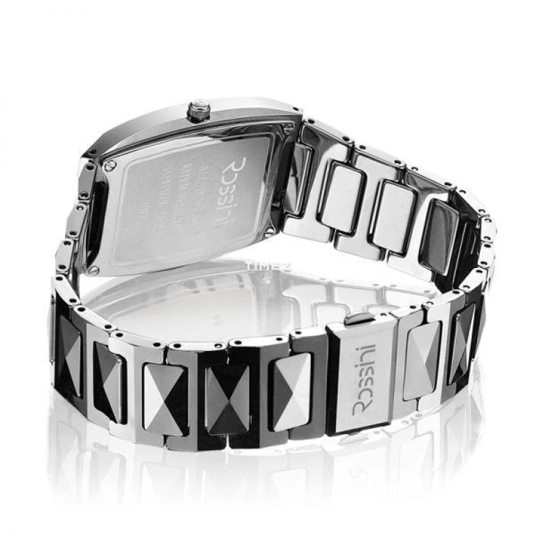 Rossini,Classic 41x31mm,41x31mm,Stainless Steel,Black,Quartz,Day,Sapphire,Crystal Glass,1371W04C