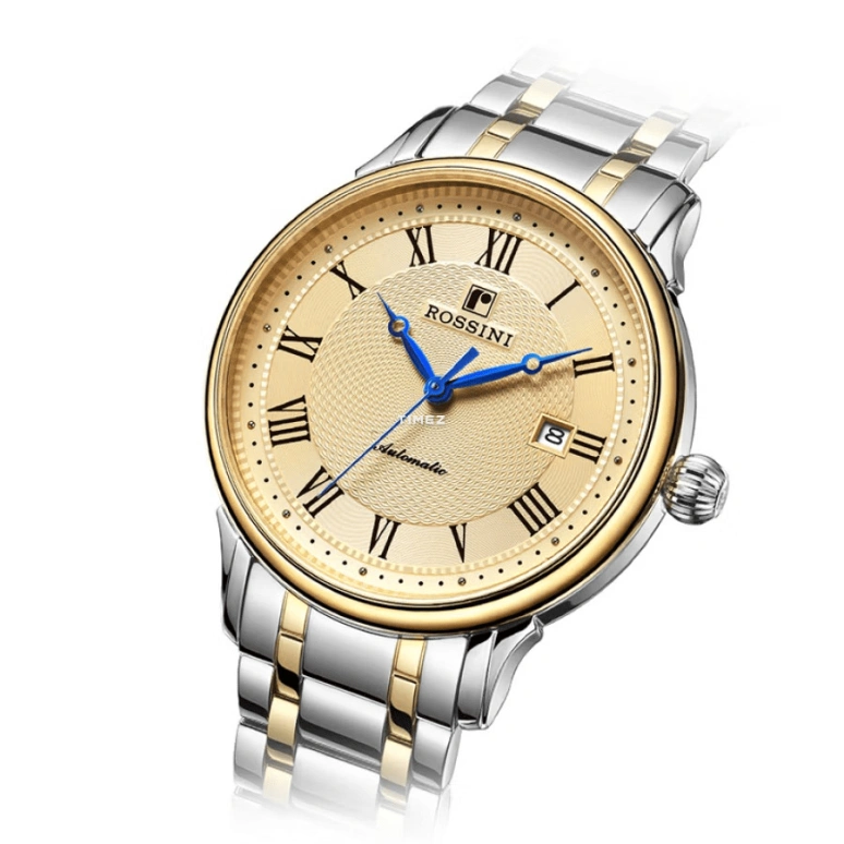 Rossini,Other 41mm,41mm,Stainless Steel,Gold,Automatic,Day,Sapphire,Crystal Glass,5501TO6B