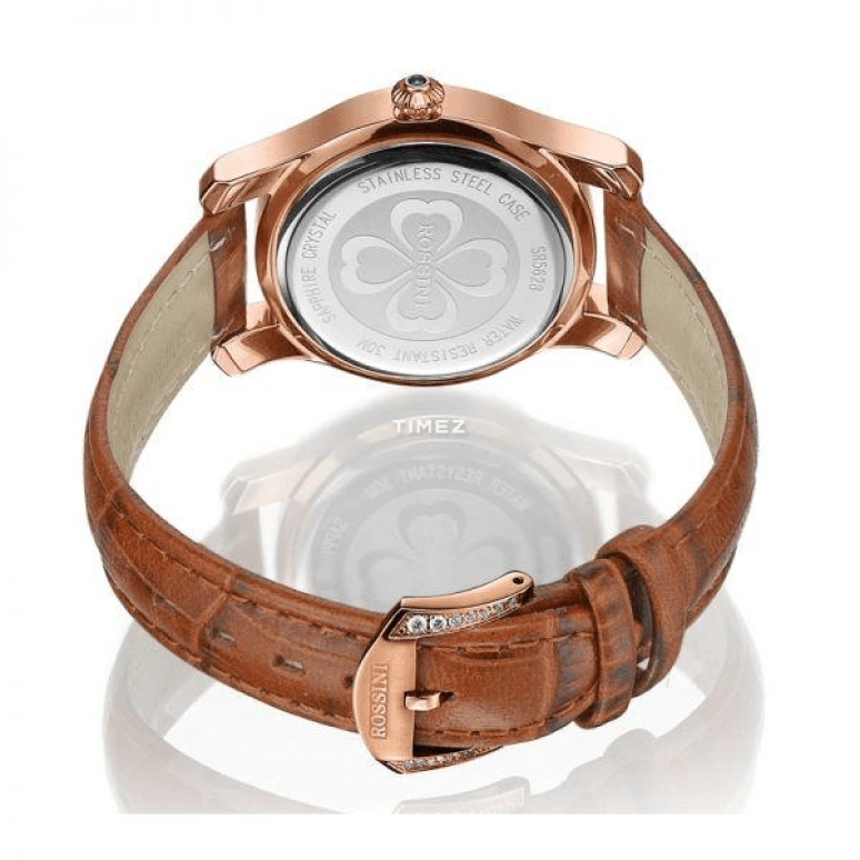 Rossini,Elegance 32mm,32mm,Stainless Steel,Beige,Automatic,Sapphire,Crystal Glass,Other,SR5628G07B