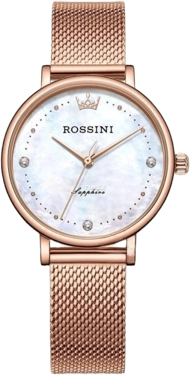 Rossini,Chic 32mm,32mm,Stainless Steel,White,Quartz,Sapphire,Round,517776G01H