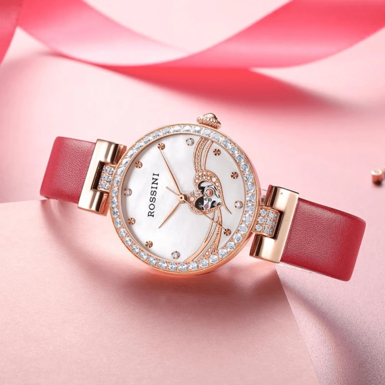 Rossini,Chic 33mm,33mm,Stainless Steel,Silver White,Automatic,Sapphire,Round,518868G01B